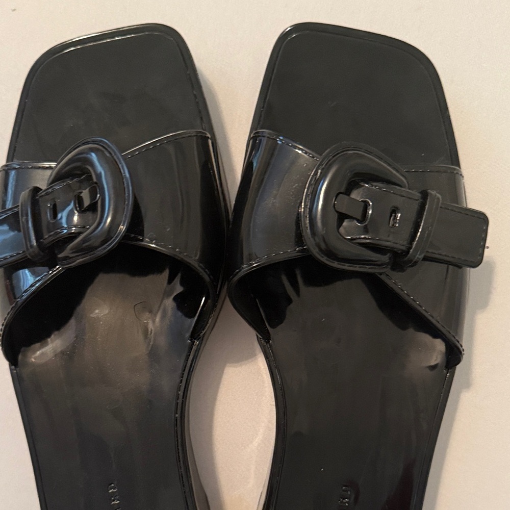 EUC Veronica Beard Black Davina Women's Sandals - Picture 7 of 9